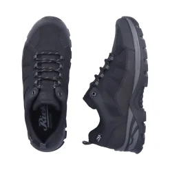 New Rieker Meskie Sznurowane Buty W Kolorze Kruczoczarnym