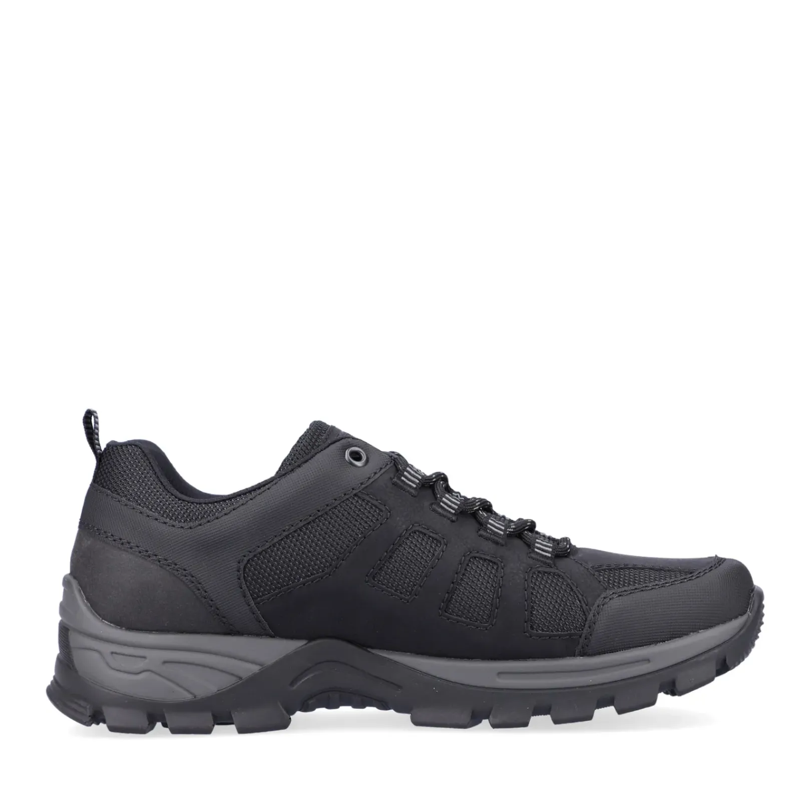 New Rieker Meskie Sznurowane Buty W Kolorze Kruczoczarnym
