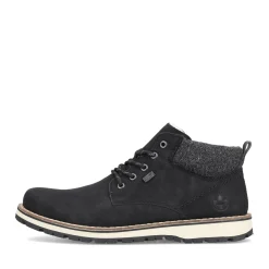 Discount Rieker Meskie Sznurowane Buty W Kolorze Miejskim W Kolorze Czarnym
