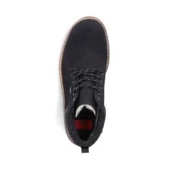 Discount Rieker Meskie Sznurowane Buty W Kolorze Miejskim W Kolorze Czarnym