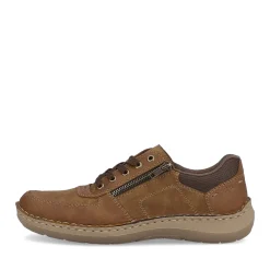 Outlet Rieker Meskie Sznurowane Buty W Kolorze Kawowego Brazu