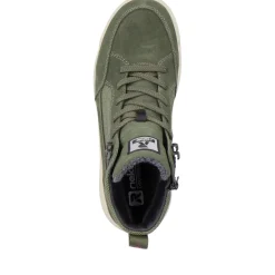 Outlet Rieker Meskie Tenisowki High Khaki W Kolorze Zielonym