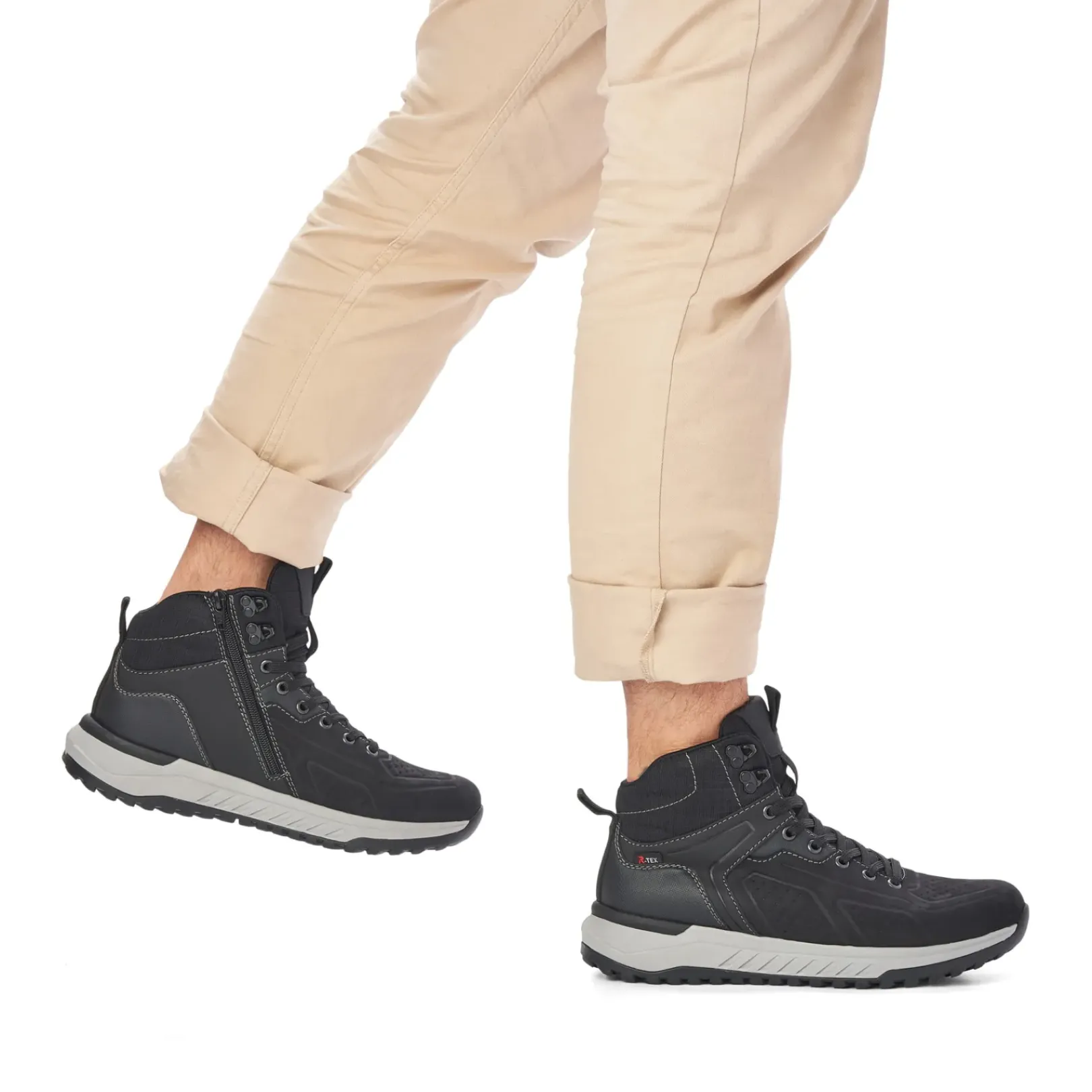 Online Rieker Meskie Tenisowki High Noir