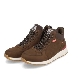 Outlet Rieker Meskie Tenisowki High Wood Brown