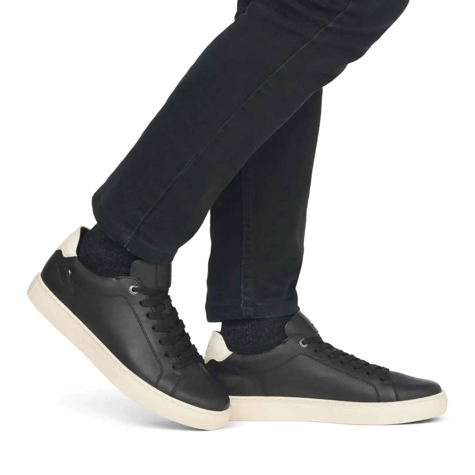 New Rieker Meskie Tenisowki Low Night Black