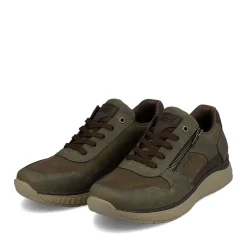 Sale Rieker Meskie Tenisowki Low Army W Kolorze Zielono-Oliwkowo-Brazowym