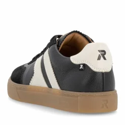 New Rieker Meskie Tenisowki Low Street W Kolorze Czarnym