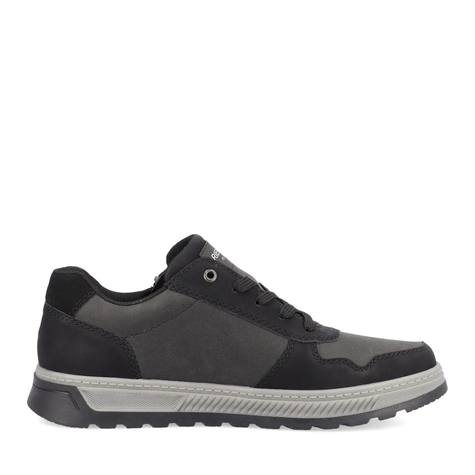 Discount Rieker Meskie Tenisowki , Niskie, Asfaltowe, Czarne