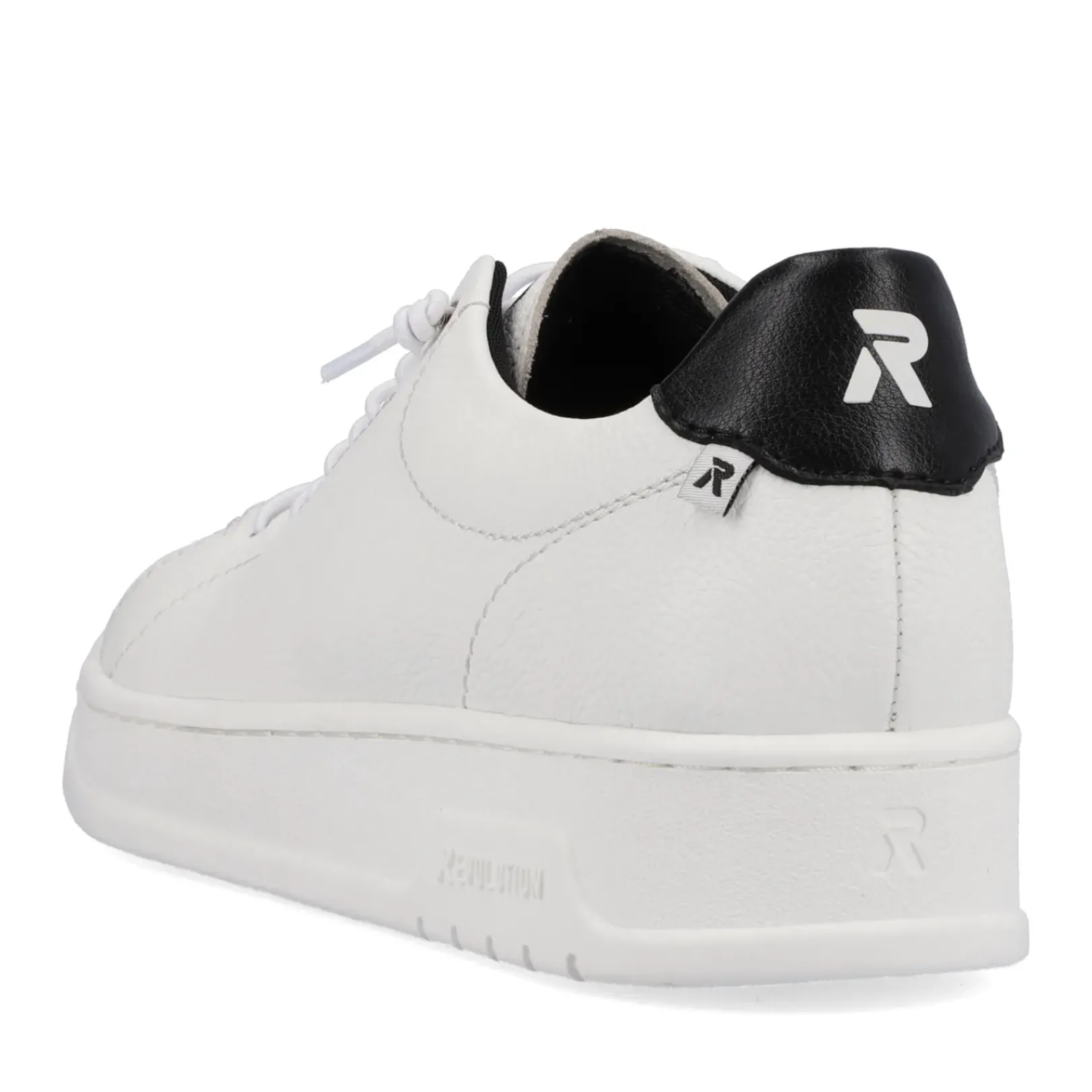 Discount Rieker Meskie Tenisowki , Niskie, Krystalicznie Biale