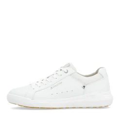 Fashion Rieker Meskie Tenisowki Niskie, Perlowo-Biale