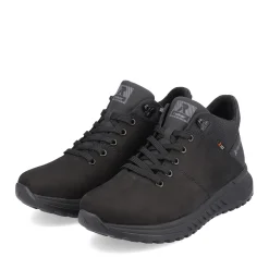 Fashion Rieker Meskie Tenisowki , Wysokie, W Kolorze Glebokiej Czerni