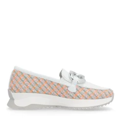 Discount Rieker Mokasyny Damskie Bialo-Multi