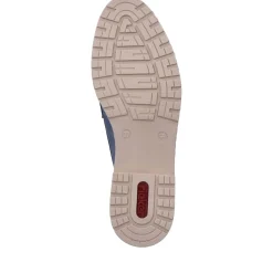 Clearance Rieker Mokasyny Damskie W Kolorze Blekitnym