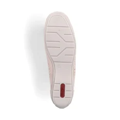 Discount Rieker Mokasyny Damskie W Delikatnym Rozu