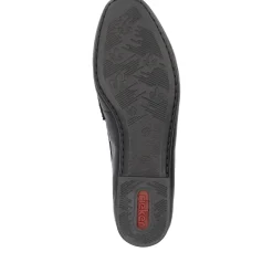Hot Rieker Mokasyny Damskie W Kolorze Ciemnej Czerni