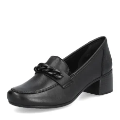 Clearance Rieker Mokasyny Damskie W Kolorze Ciemnej Czerni