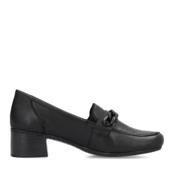 Clearance Rieker Mokasyny Damskie W Kolorze Ciemnej Czerni
