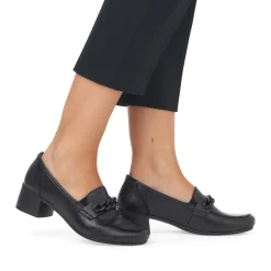 Clearance Rieker Mokasyny Damskie W Kolorze Ciemnej Czerni