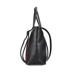 Best Rieker a | Shopper Jet Czarno-Ognisty Czerwony