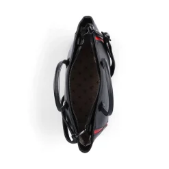 Best Rieker a | Shopper Jet Czarno-Ognisty Czerwony