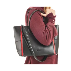 Best Rieker a | Shopper Jet Czarno-Ognisty Czerwony