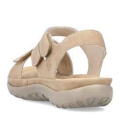 Fashion Rieker Sandaly Damskie Z Paskiem W Kolorze Bezowym