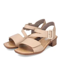 Clearance Rieker Sandaly Damskie Z Paskiem W Kolorze Bezowym