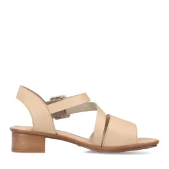 Clearance Rieker Sandaly Damskie Z Paskiem W Kolorze Bezowym