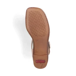 Clearance Rieker Sandaly Damskie Z Paskiem W Kolorze Bezowym
