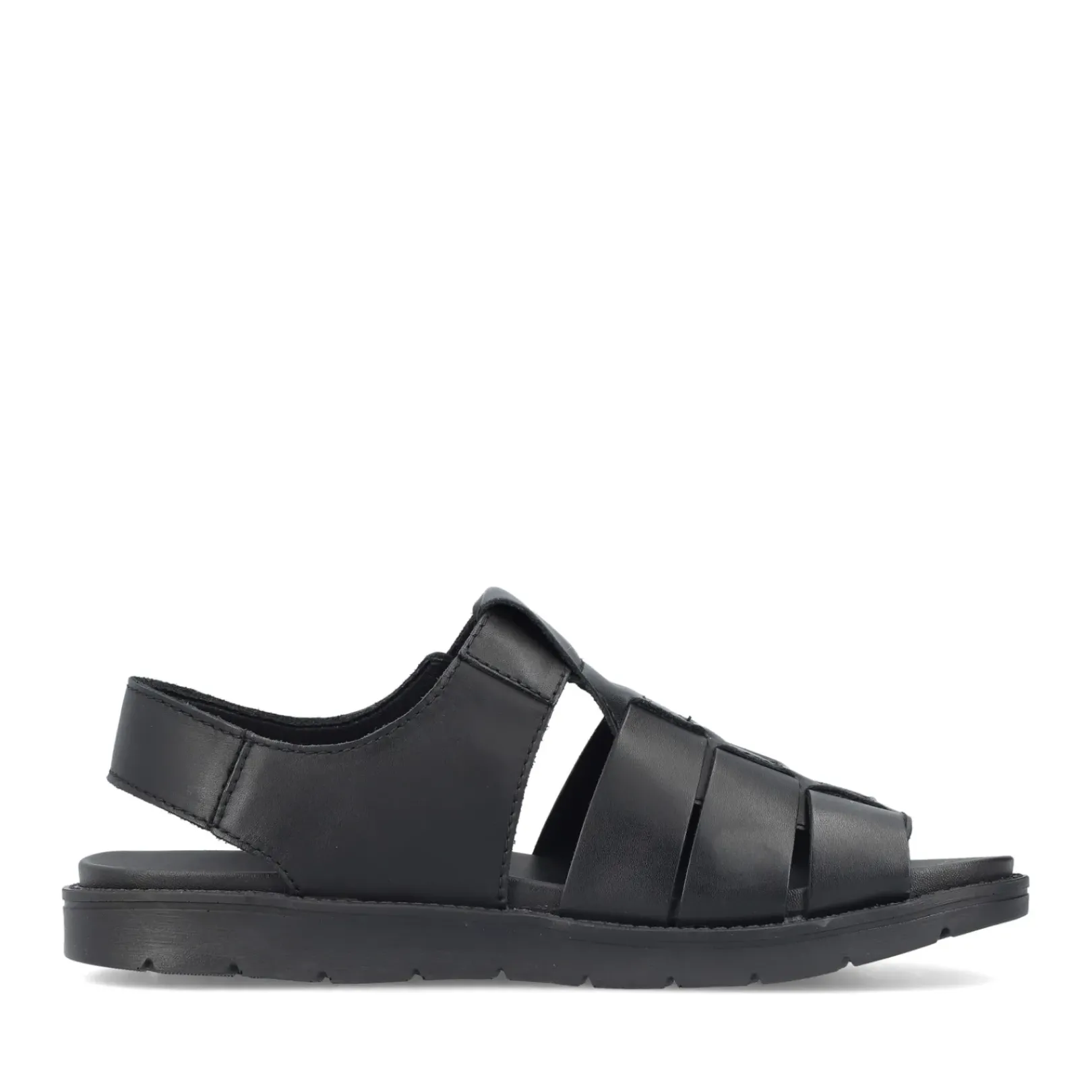 New Rieker Sandaly Meskie W Kolorze Ciemnej Czerni