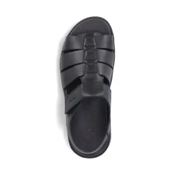 New Rieker Sandaly Meskie W Kolorze Ciemnej Czerni