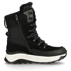 Clearance Rieker Sznurowane Botki Damskie Steel Black