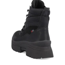 Clearance Rieker Sznurowane Botki Damskie Diamond Black