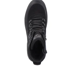 Clearance Rieker Sznurowane Botki Damskie Diamond Black