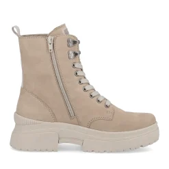 New Rieker Sznurowane Botki Clay Beige