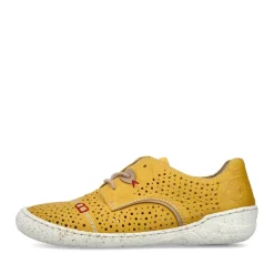 Sale Rieker Sznurowane Buty Damskie W Kolorze Slonecznikowo-Zoltym