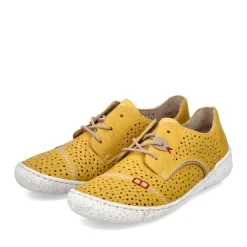 Sale Rieker Sznurowane Buty Damskie W Kolorze Slonecznikowo-Zoltym