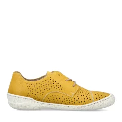 Sale Rieker Sznurowane Buty Damskie W Kolorze Slonecznikowo-Zoltym