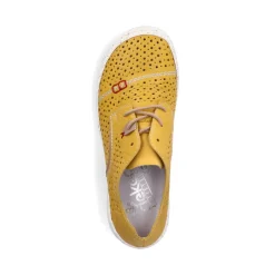 Sale Rieker Sznurowane Buty Damskie W Kolorze Slonecznikowo-Zoltym
