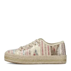 Clearance Rieker Sznurowane Buty Damskie W Kolorze Jasnego Bezu