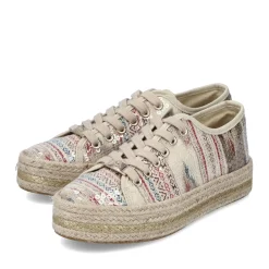 Clearance Rieker Sznurowane Buty Damskie W Kolorze Jasnego Bezu