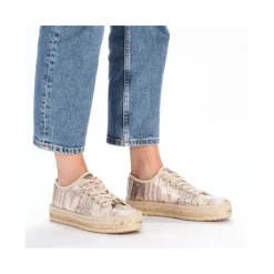Clearance Rieker Sznurowane Buty Damskie W Kolorze Jasnego Bezu