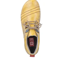 Best Rieker Sznurowane Buty Damskie W Egzotycznym Kolorze Zoltym