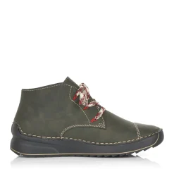 Hot Rieker Sznurowane Buty Damskie W Kolorze Khaki W Kolorze Zielonym
