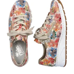 Discount Rieker Sznurowane Buty Damskie Multi