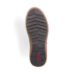 Sale Rieker Sznurowane Buty Damskie W Kolorze Asfaltowo-Czarnym