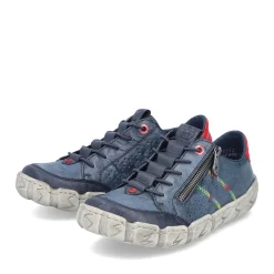 Best Rieker Sznurowane Buty Damskie W Kolorze Lupkowoniebieskim