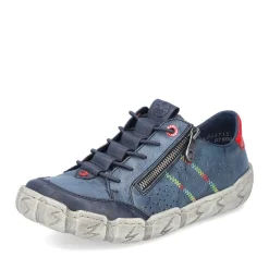 Best Rieker Sznurowane Buty Damskie W Kolorze Lupkowoniebieskim