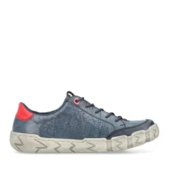 Best Rieker Sznurowane Buty Damskie W Kolorze Lupkowoniebieskim