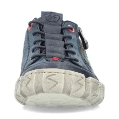 Best Rieker Sznurowane Buty Damskie W Kolorze Lupkowoniebieskim